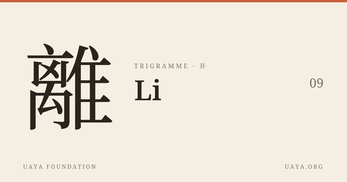 Feu / Li (離) | Yi Jing Trigramme | UAYA